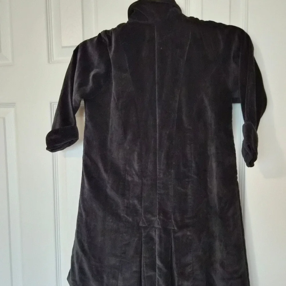 April‎ Cornell Kids Black Velvet Victorian Jacket Coat Cornelloki Size 4 Gothic